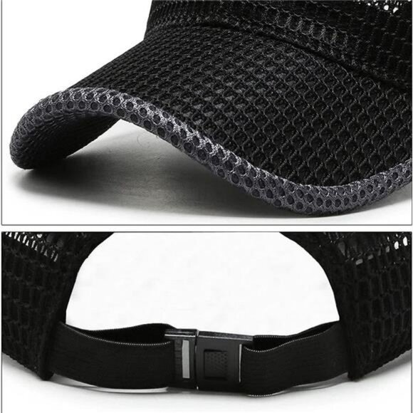 Mesh Baseball Cap Adjustable Quick Dry Hat Men Women Running Outdoor Sport - Picture 6 of 8